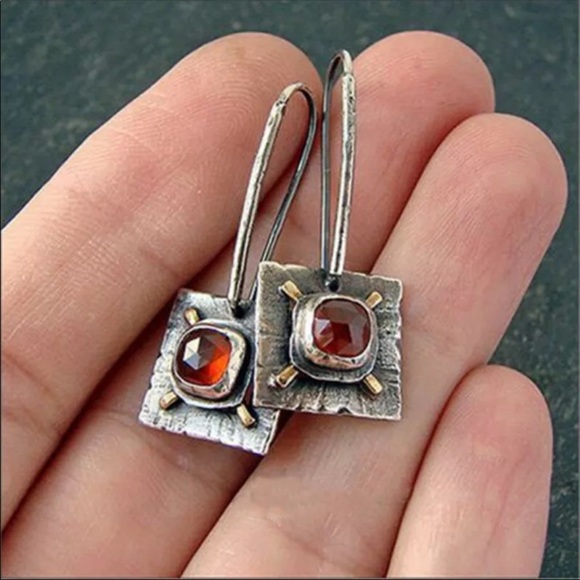 COPY - New Silver Vintage Boho Style Women’s Earrings - Picture 1 of 1